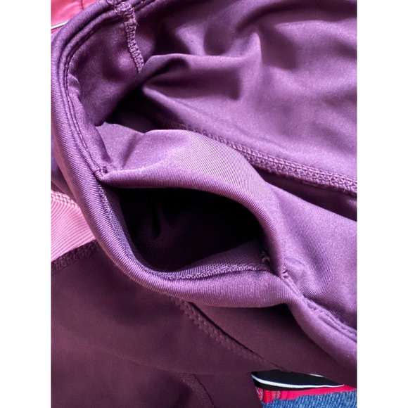 Tangerine Womens Purple Pink Athleisure High Waist Capri Leggings Size Large - Picture 6 of 6